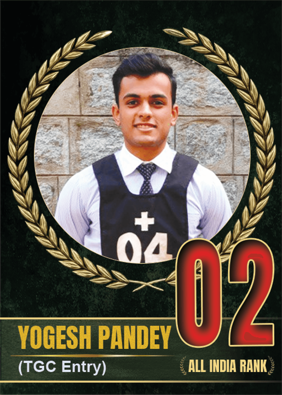 SSBWINGS All India Rank holder achievement card
