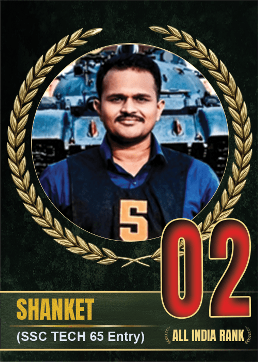 SSBWINGS All India Rank holder achievement card