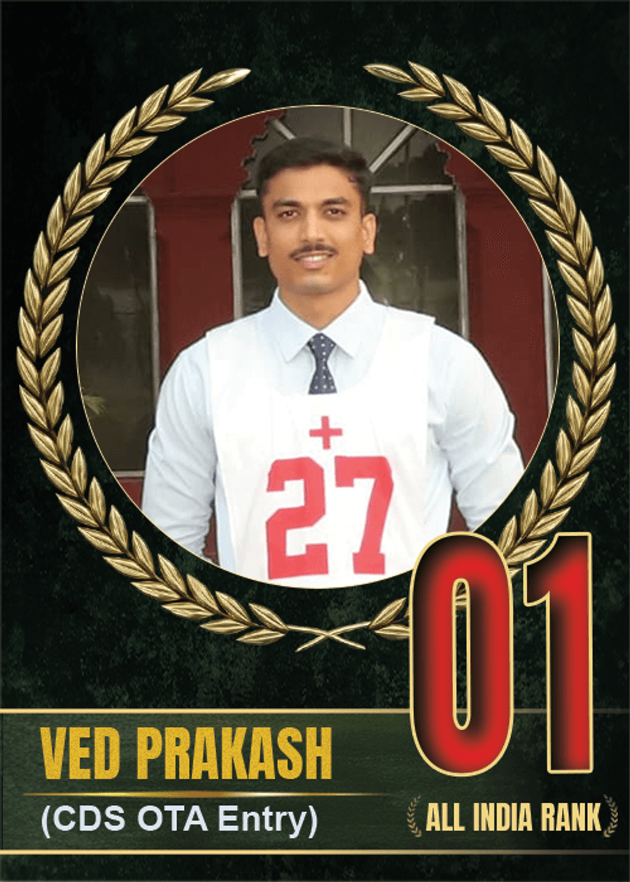 SSBWINGS All India Rank holder achievement card