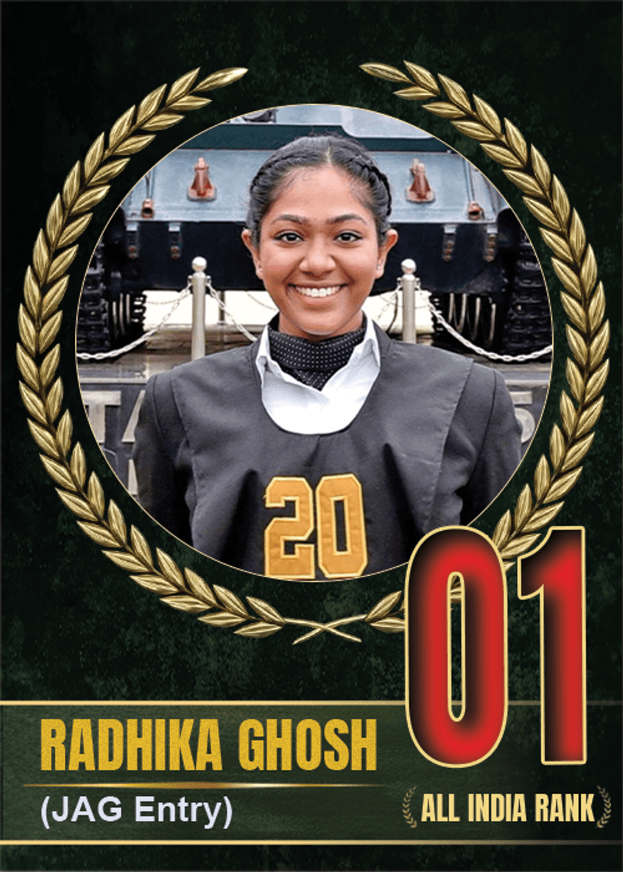 SSBWINGS All India Rank holder achievement card