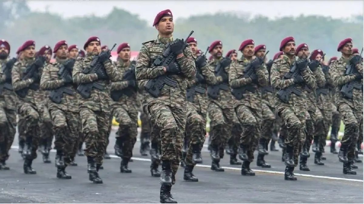 Indian Army soldiers conducting check-point operations during a peacekeeping exercise